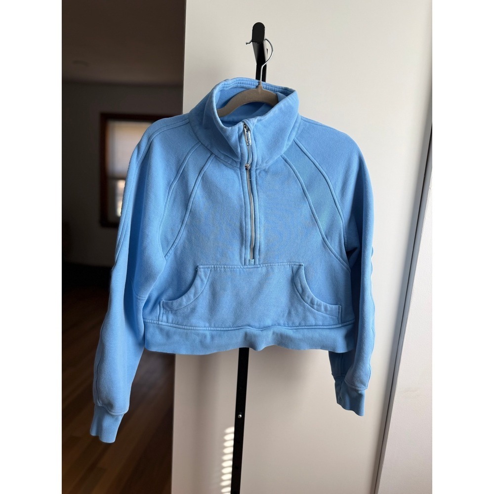 Lululemon Scuba Oversized Funnel-Neck Half Zip – Size XS/S – Aero Blue